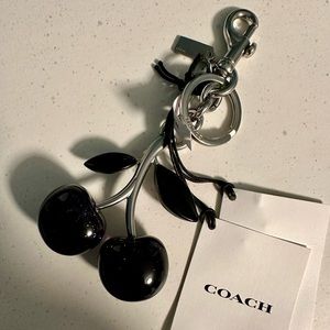 NWT Coach Black Cherry Bag Charm